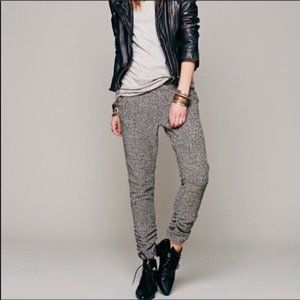 FREE PEOPLE Milo Metallic Shimmer Knit Jogger Pants